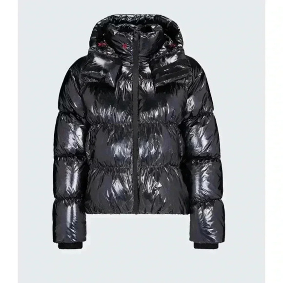 Perfect Moment Metallic January Down Jacket Black Cire NWT NEW! - Picture 8 of 13